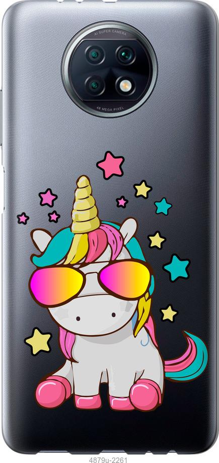 

Чехол на Xiaomi Redmi Note 9T Единорог в очках