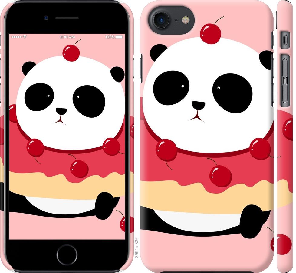 

Чехол на iPhone 7 Панда с пончиком