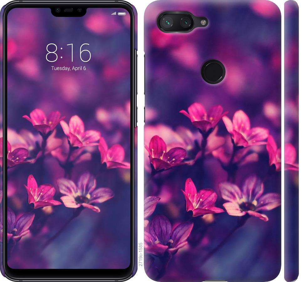 

Чохол на Xiaomi Mi 8 Lite Пурпурні квіти