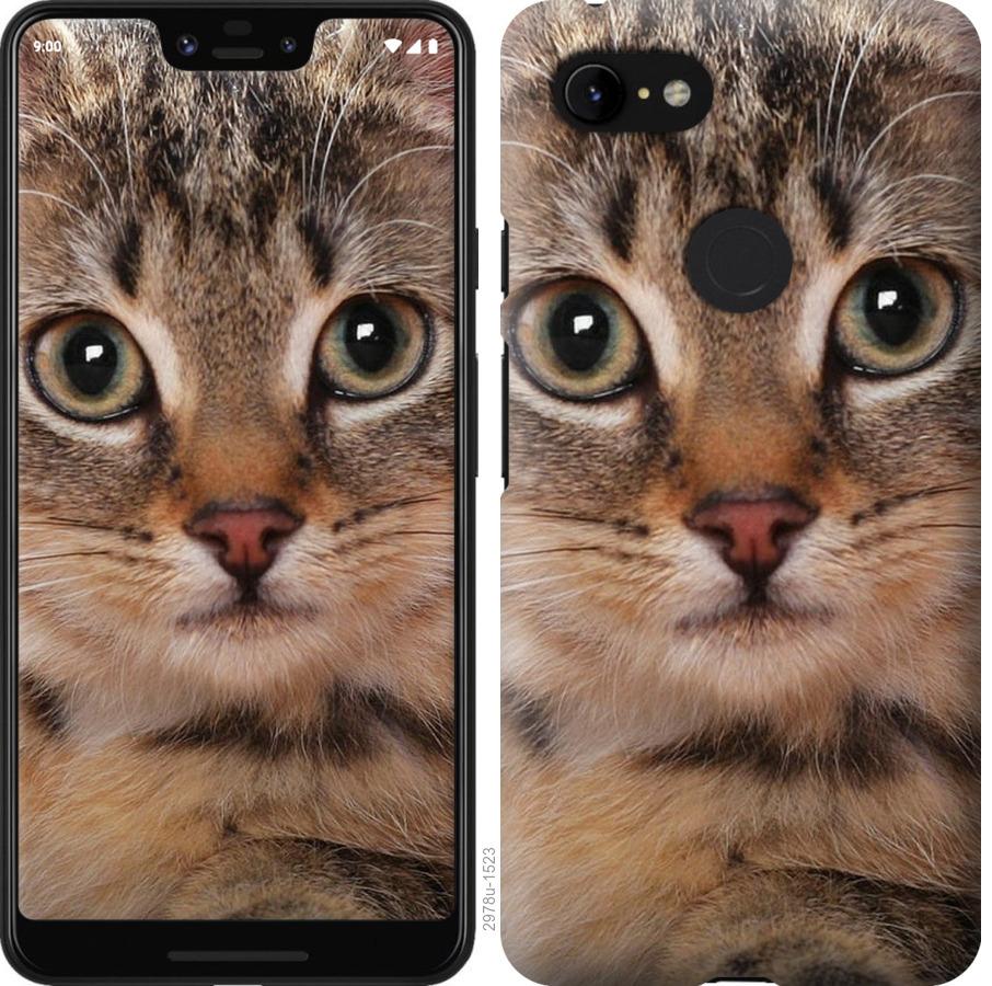 

Чехол на Google Pixel 3 XL Полосатый котик