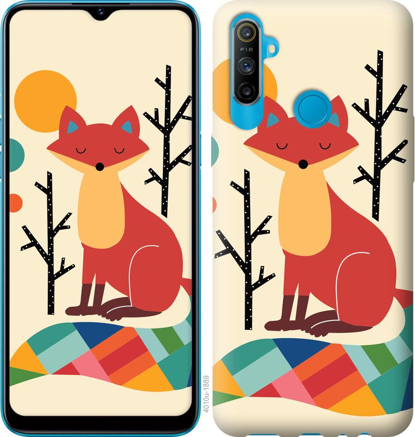 

Чехол на Realme C3 Rainbow fox