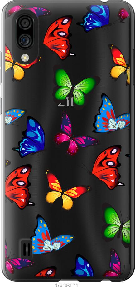 

Чехол на ZTE Blade A5 2020 Красочные мотыльки