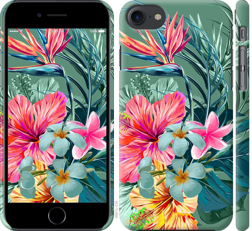

Чохол на iPhone 7 Тропічні квіти v1