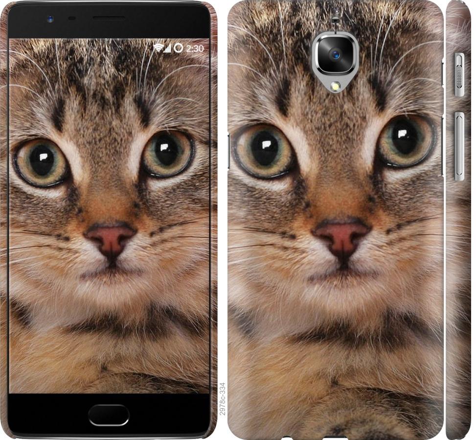 

Чехол на OnePlus 3T Полосатый котик
