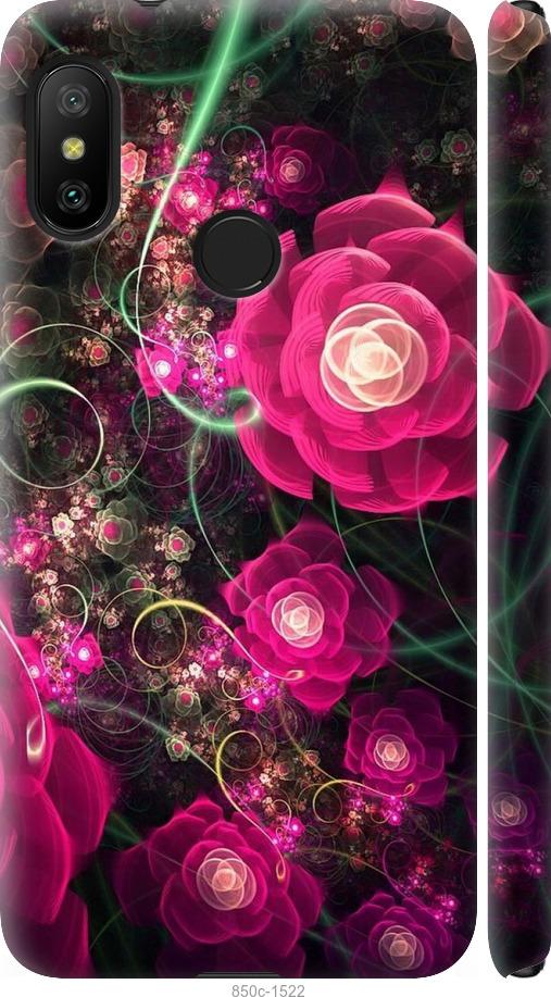 Чехол на Xiaomi Redmi 6 Pro Абстрактные цветы 3