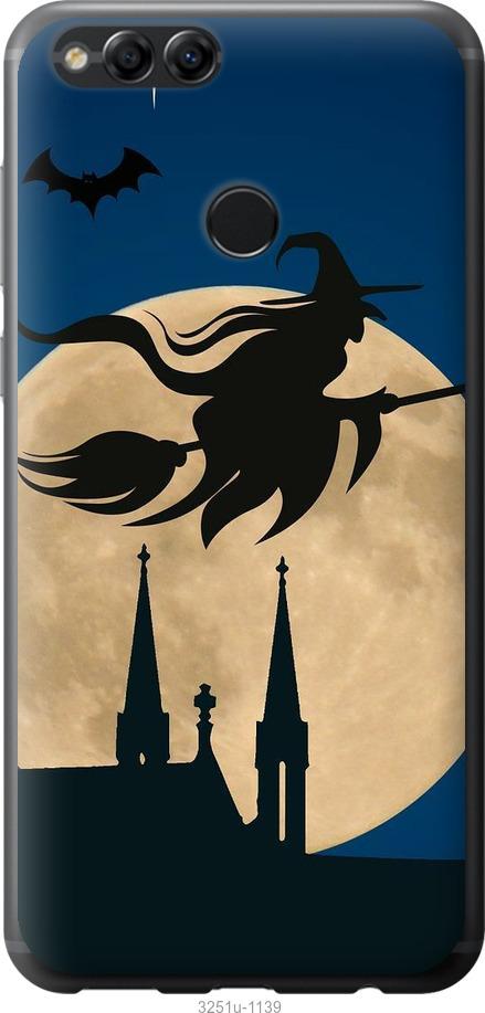 

Чехол на Huawei Honor 7X Ведьма на метле v2