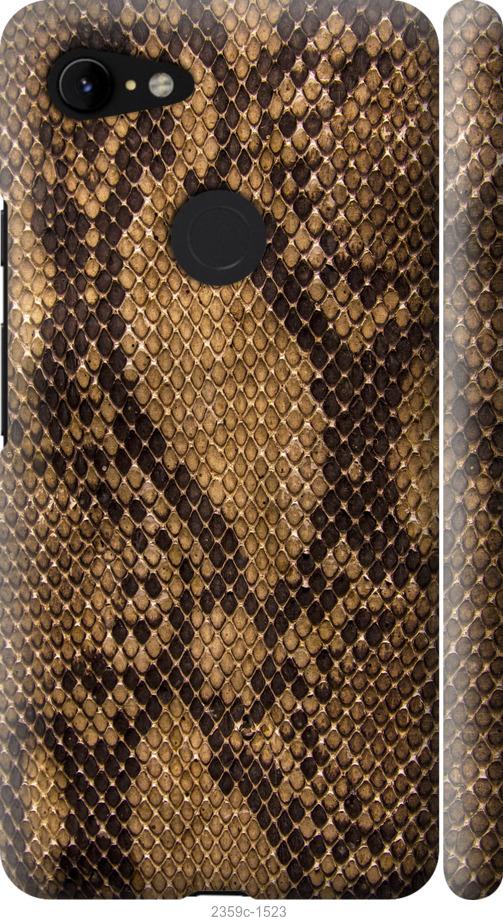 

Чехол на Google Pixel 3 XL Змеиная кожа