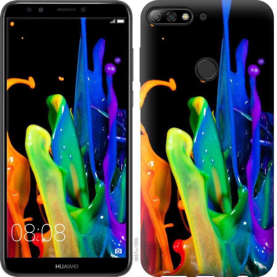 

Чохол на Huawei Honor 7C бризки фарби