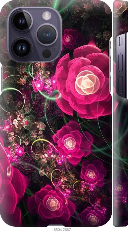 Чехол на iPhone 14 Pro Max Абстрактные цветы 3