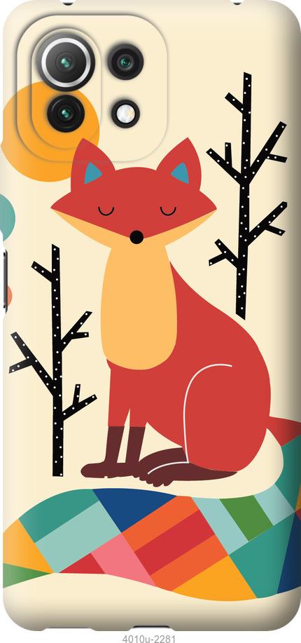 

Чехол на Xiaomi Mi 11 Lite Rainbow fox