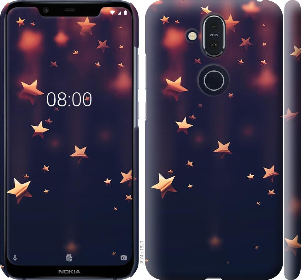 

Чехол на Nokia 8.1 Падающие звезды