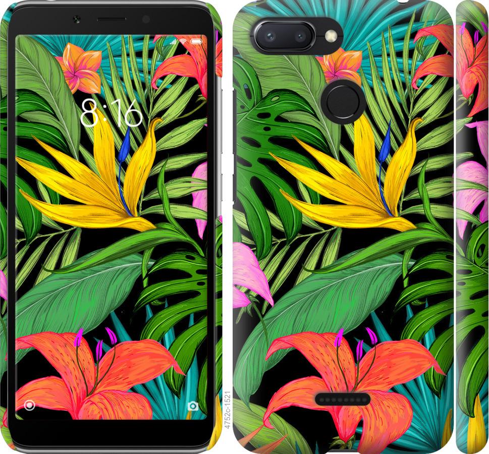 

Чохол на Xiaomi Redmi 6 Тропічні листя 1