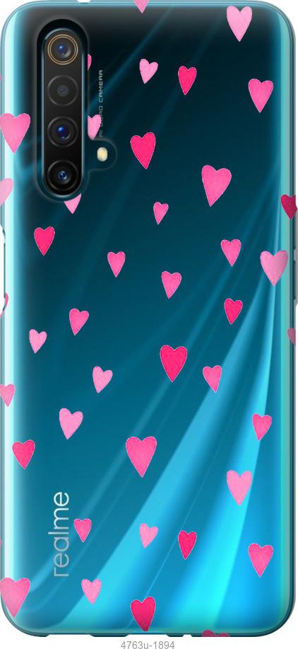 

Чохол на Realme X50 Серця 2
