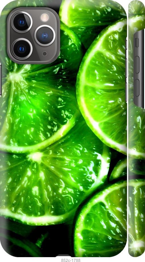 Чохол на iPhone 12 Зелені часточки лимона