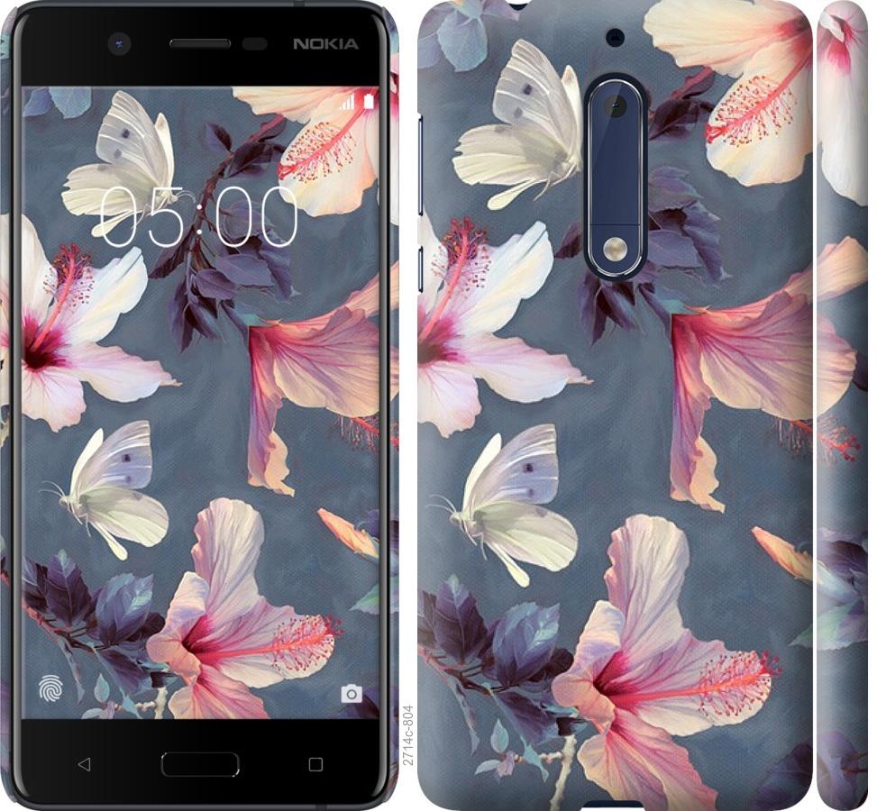 

Чохол на Nokia 5 Намальовані квіти