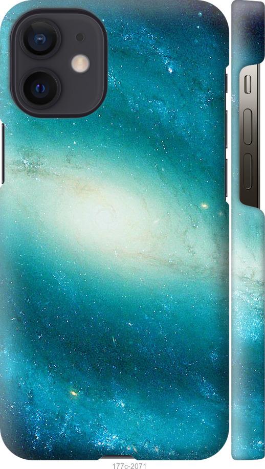 Чохол на iPhone 12 Mini Блакитна галактика