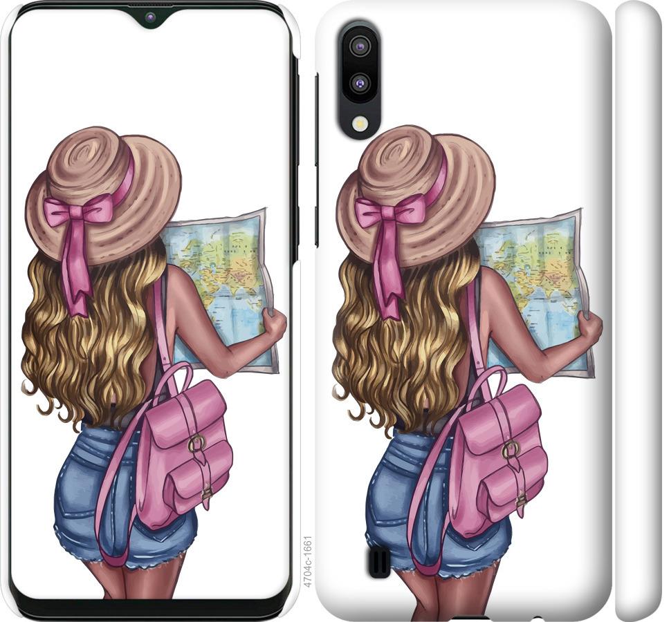 

Чохол на Samsung Galaxy M10 Дівчина з картою