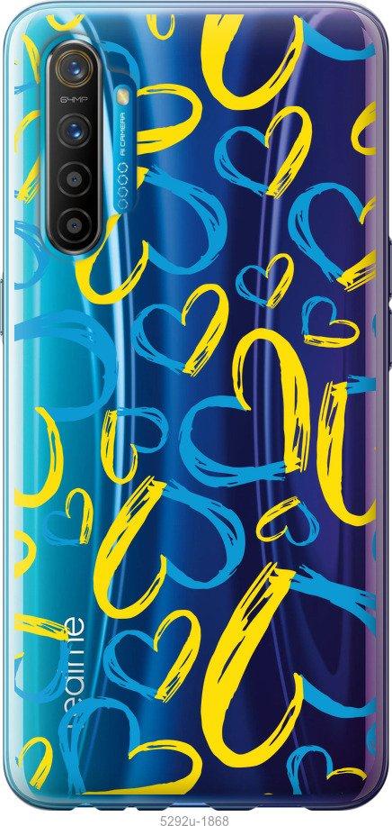 

Чохол на Realme XT Серця UA