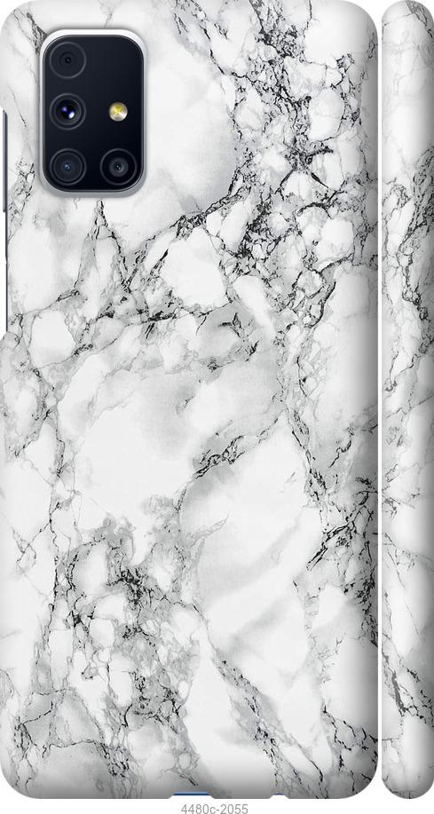Чехол на Samsung Galaxy M31s M317F Мрамор белый