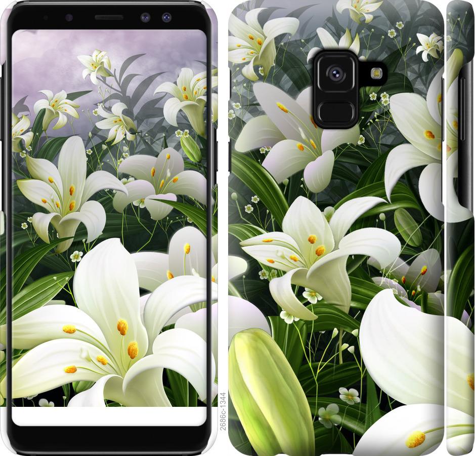 

Чохол на Samsung Galaxy A8 2018 A530F білі лілії