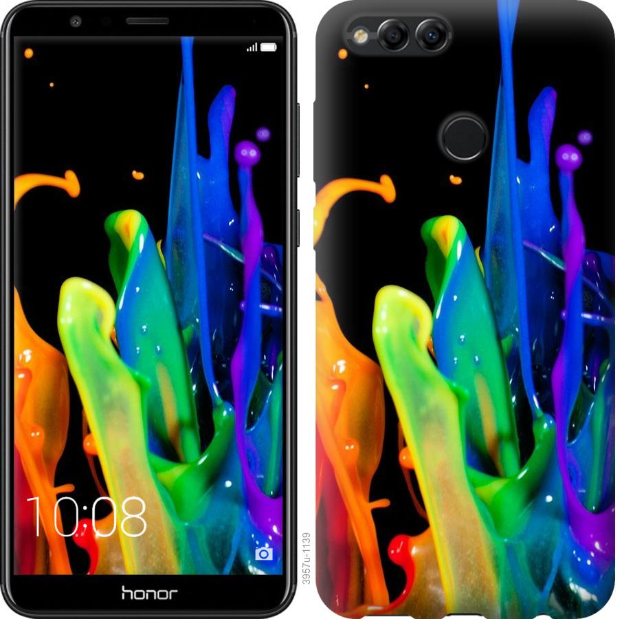

Чохол на Huawei Honor 7X бризки фарби