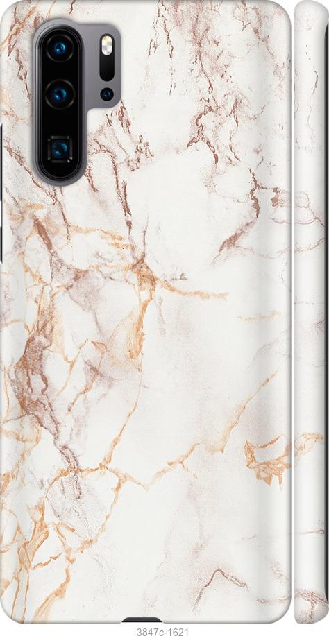 

Чехол на Huawei P30 Pro Белый мрамор