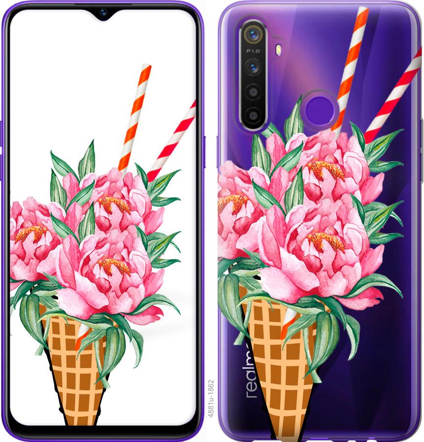 

Чохол на Realme 5 Морозиво-піони