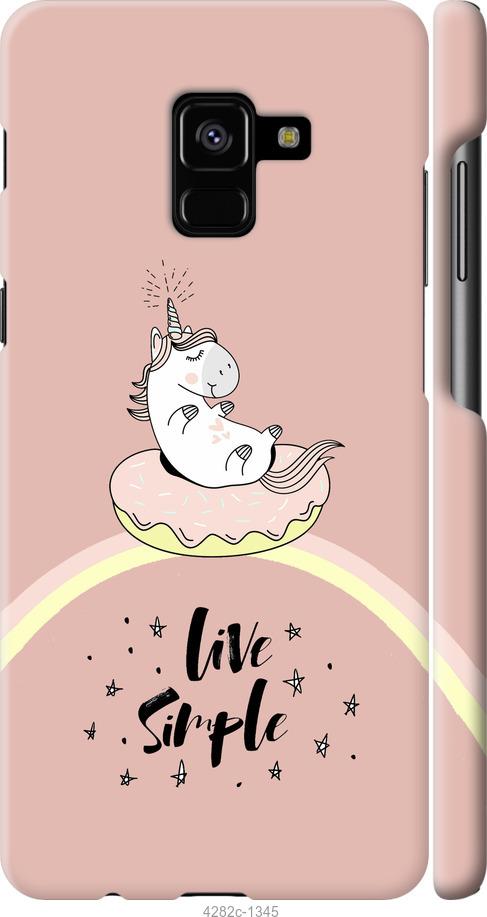 

Чехол на Samsung Galaxy A8 Plus 2018 A730F Единорожка в пончике