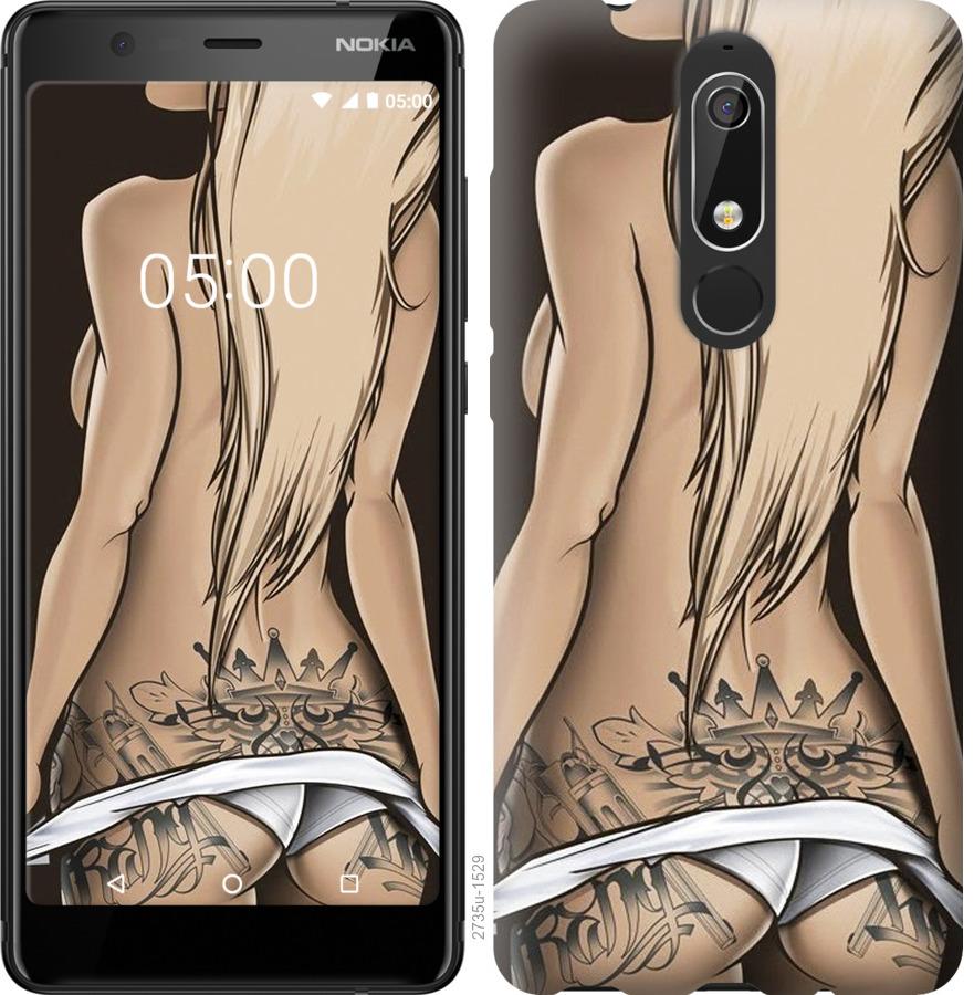 

Чохол на Nokia 5.1 Дівчина з татуюванням