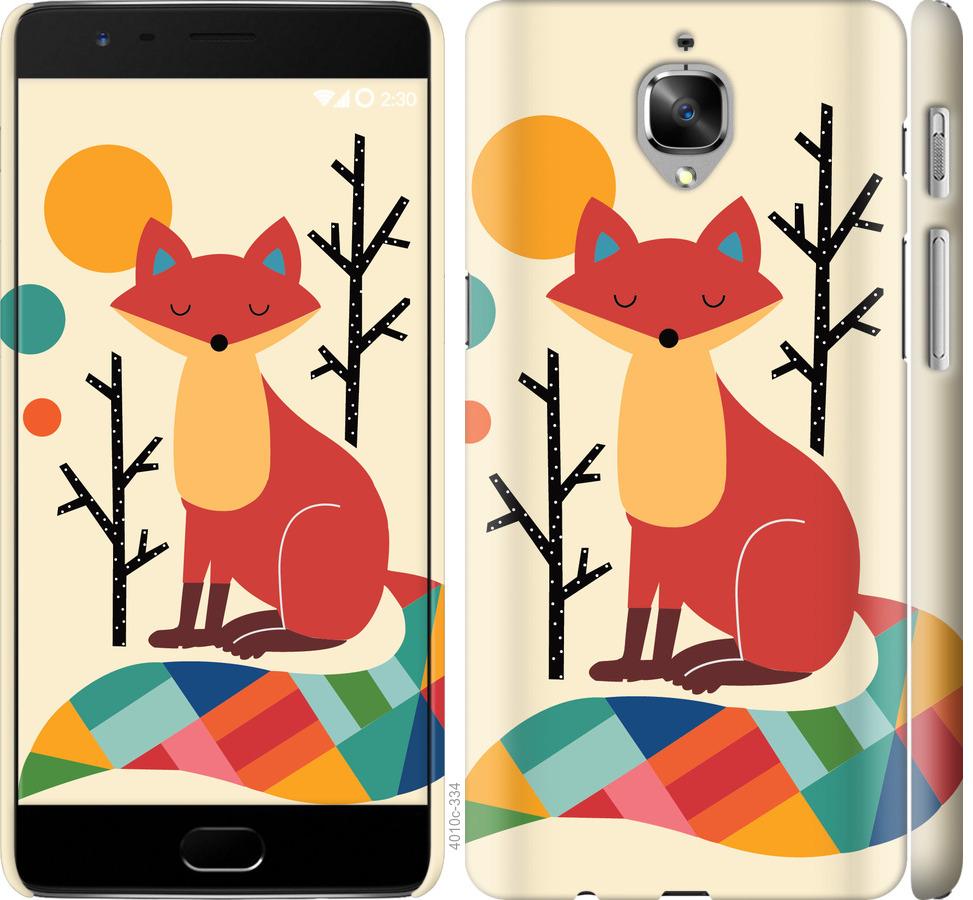 

Чехол на OnePlus 3T Rainbow fox