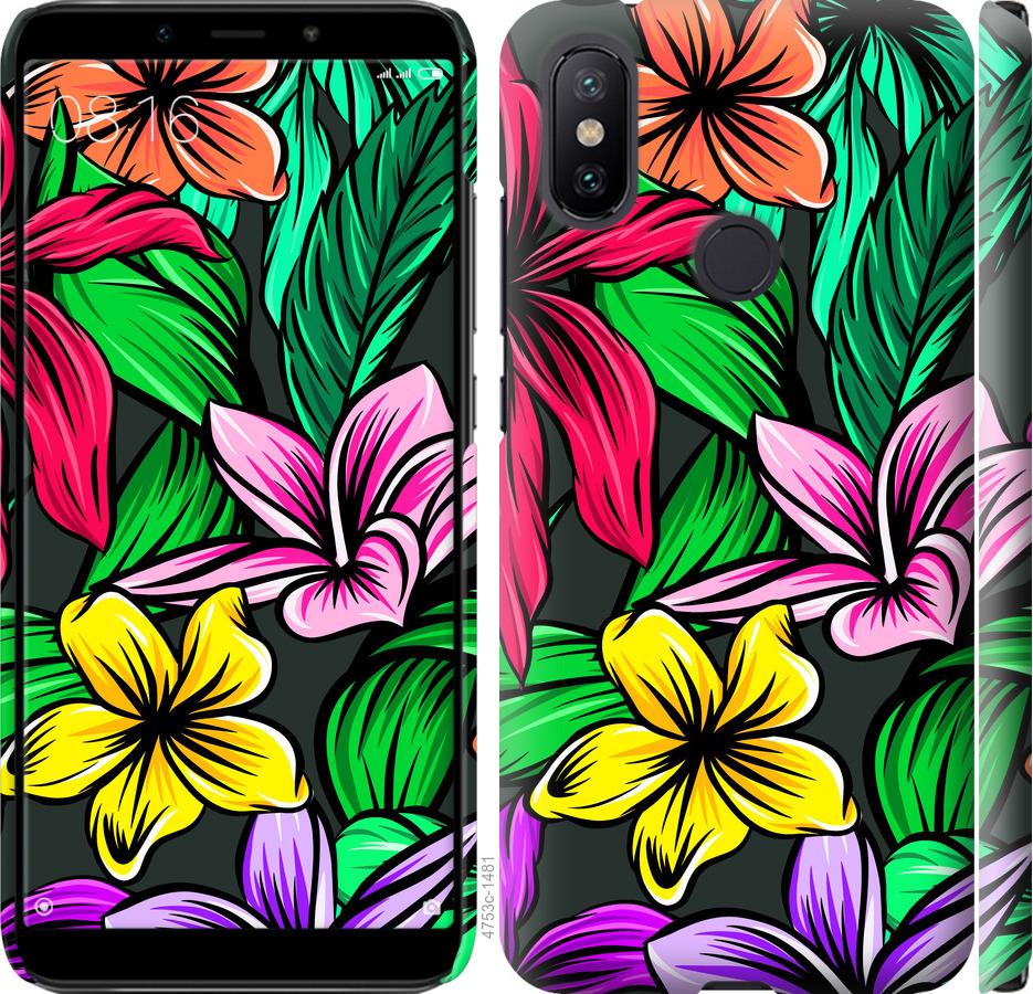Чохол на Xiaomi Mi A2 Тропічні квіти 1