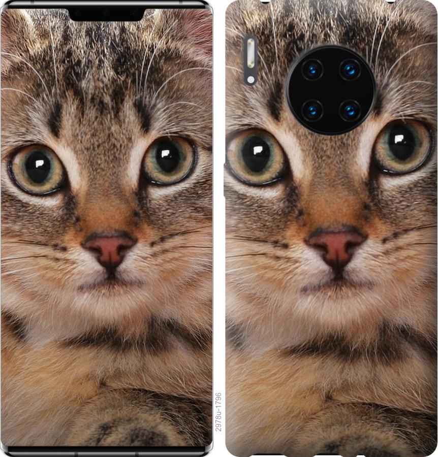 

Чехол на Huawei Mate 30 Pro Полосатый котик