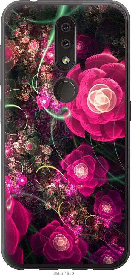 

Чехол на Nokia 4.2 Абстрактные цветы 3