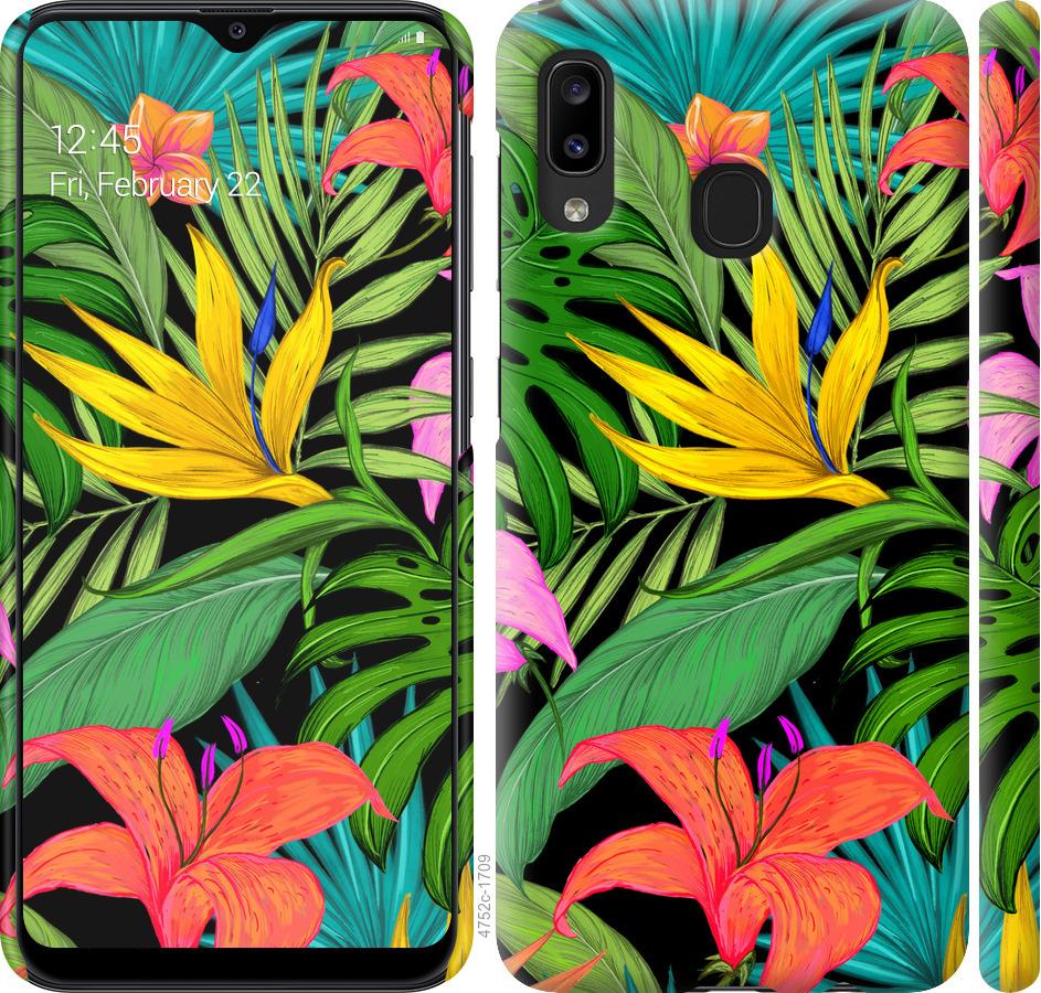 

Чохол на Samsung Galaxy A20e A202F Тропічні листя 1