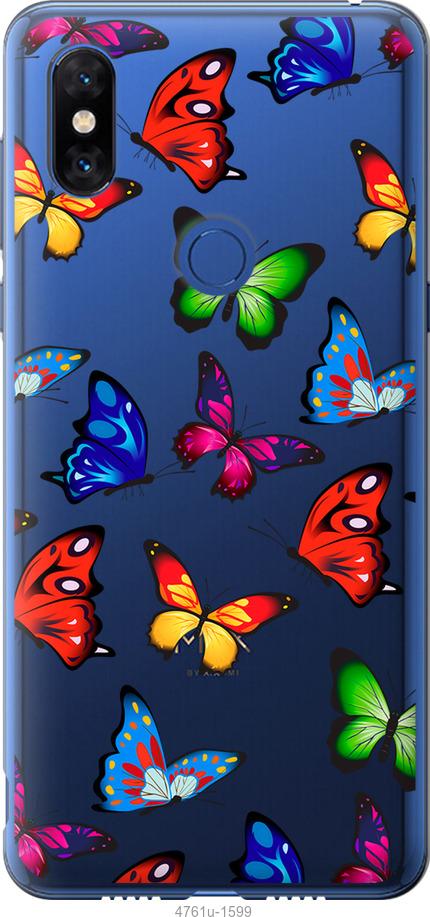 

Чехол на Xiaomi Mi Mix 3 Красочные мотыльки