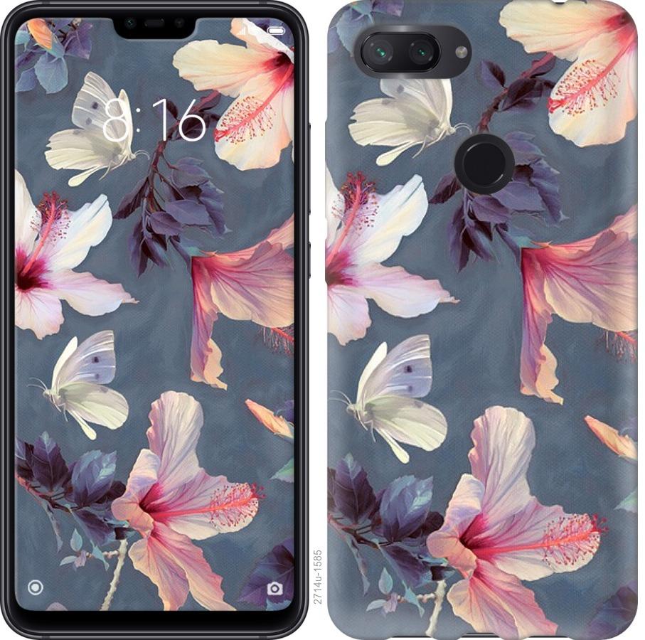

Чохол на Xiaomi Mi 8 Lite Намальовані квіти