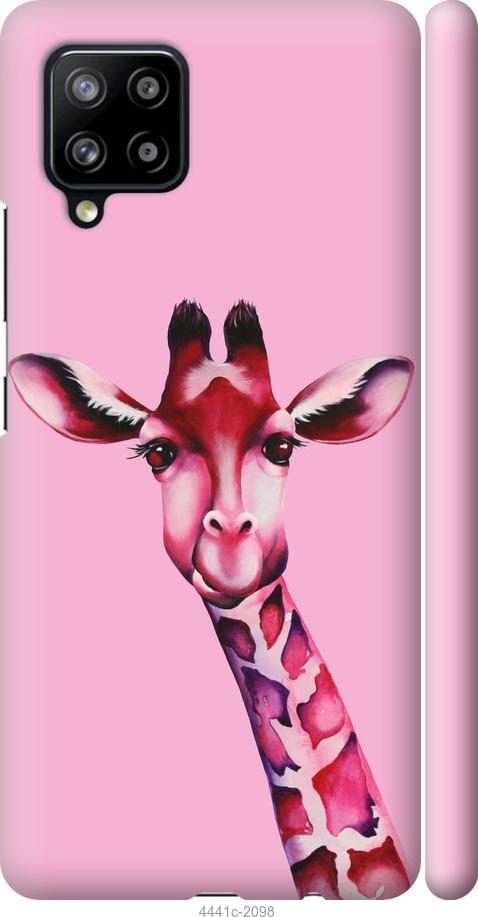 Чехол на Samsung Galaxy A42 A426B Розовая жирафа