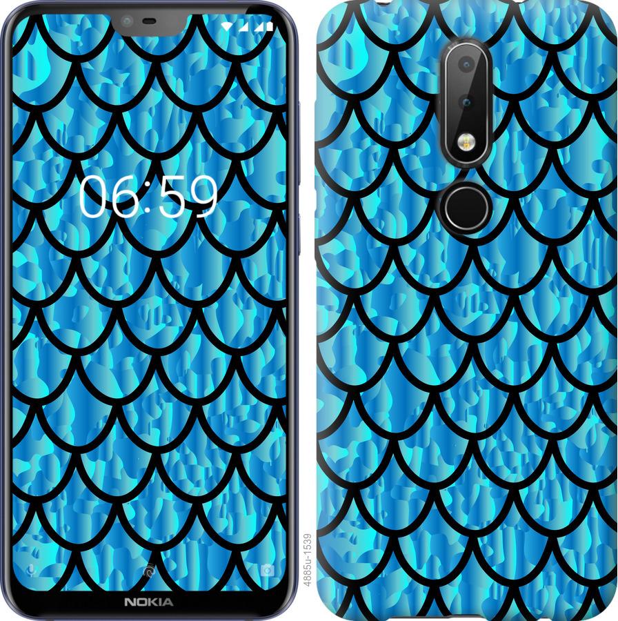 

Чехол на Nokia 6.1 Plus Чешуя