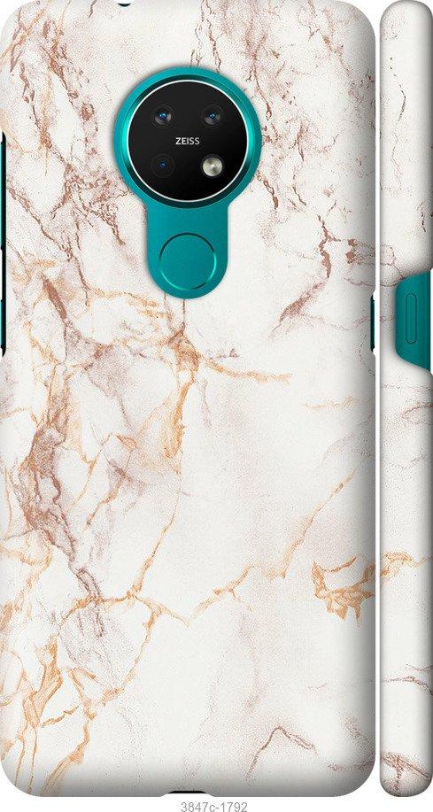 

Чехол на Nokia 6.2 Белый мрамор