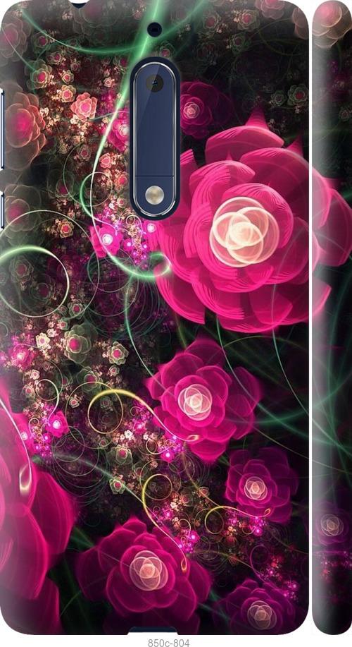 

Чехол на Nokia 5 Абстрактные цветы 3