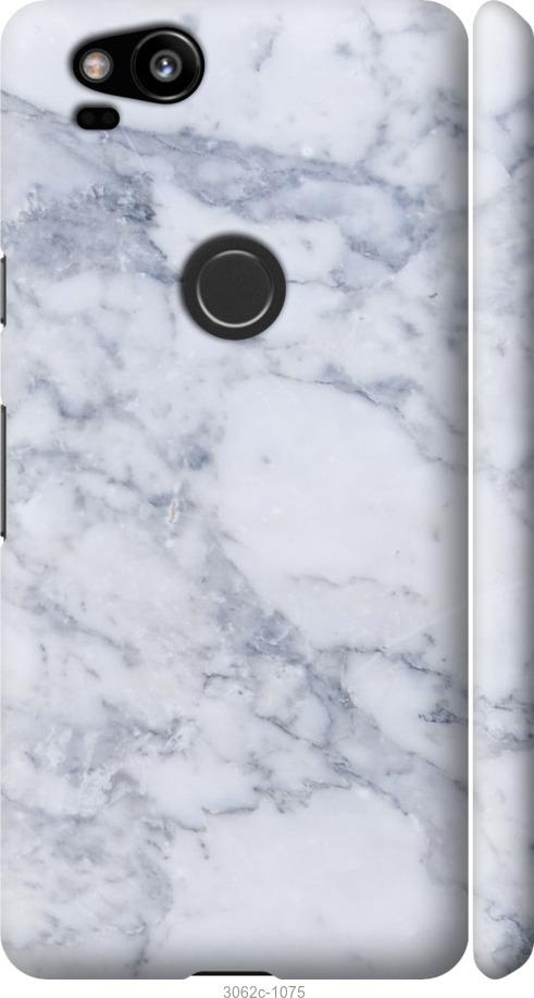 

Чехол на Google Pixel 2 Голубой мрамор