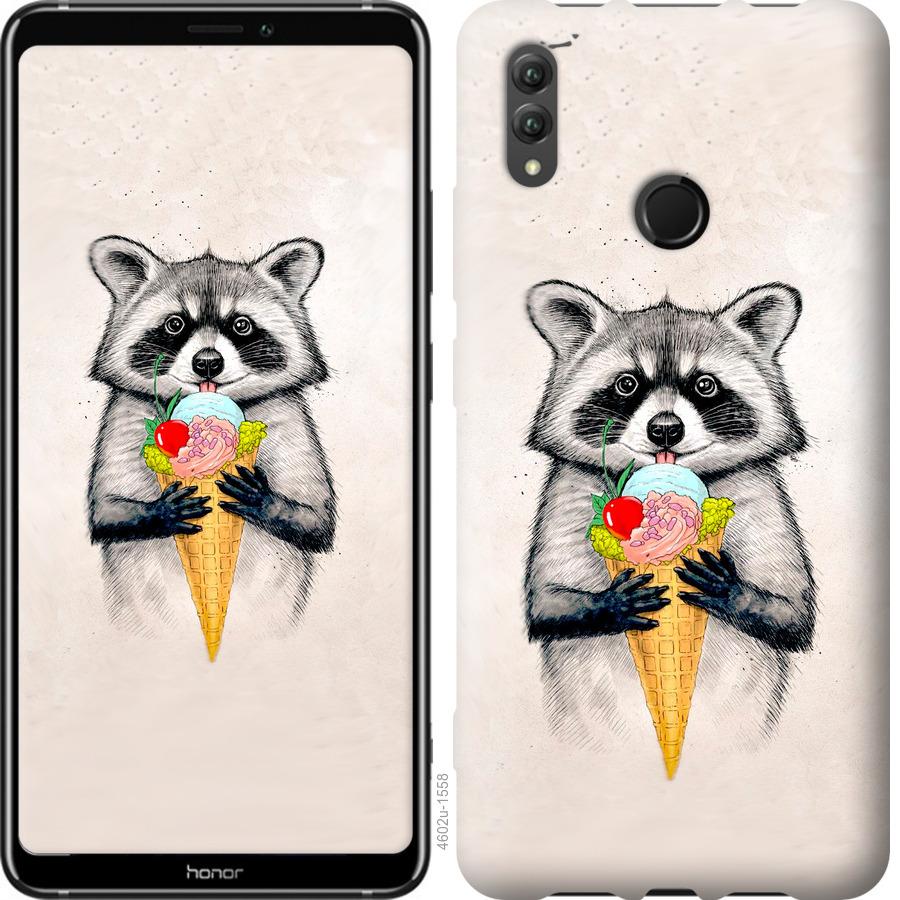 

Чохол на Huawei Honor Note 10 Єнот з морозивом