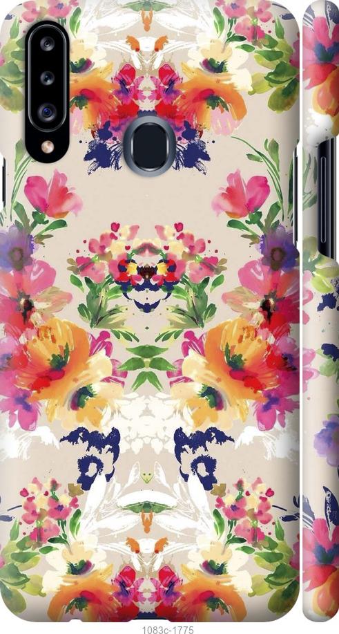 Чехол на Samsung Galaxy A20s A207F Цветочный узор
