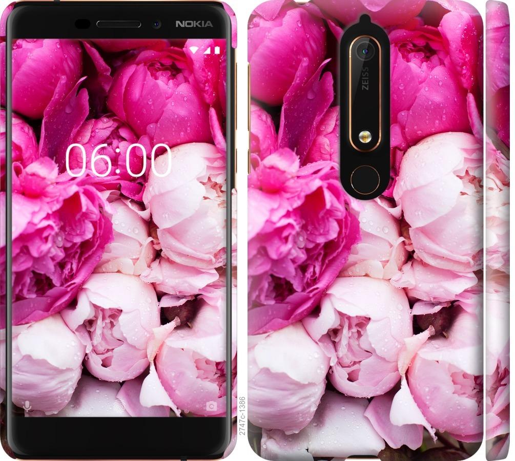 

Чохол на Nokia 6 2018 Рожеві півонії