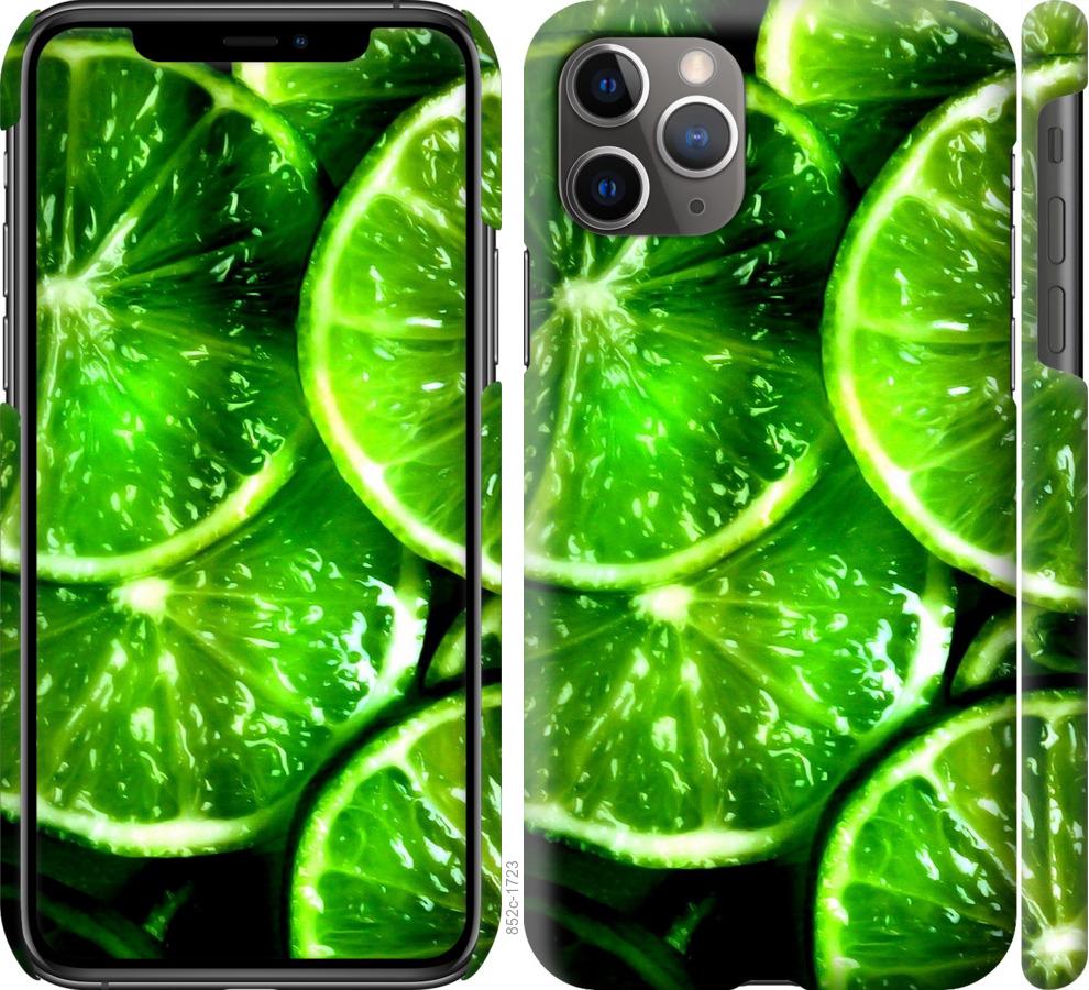 Чохол на iPhone 11 Pro Max Зелені часточки лимона