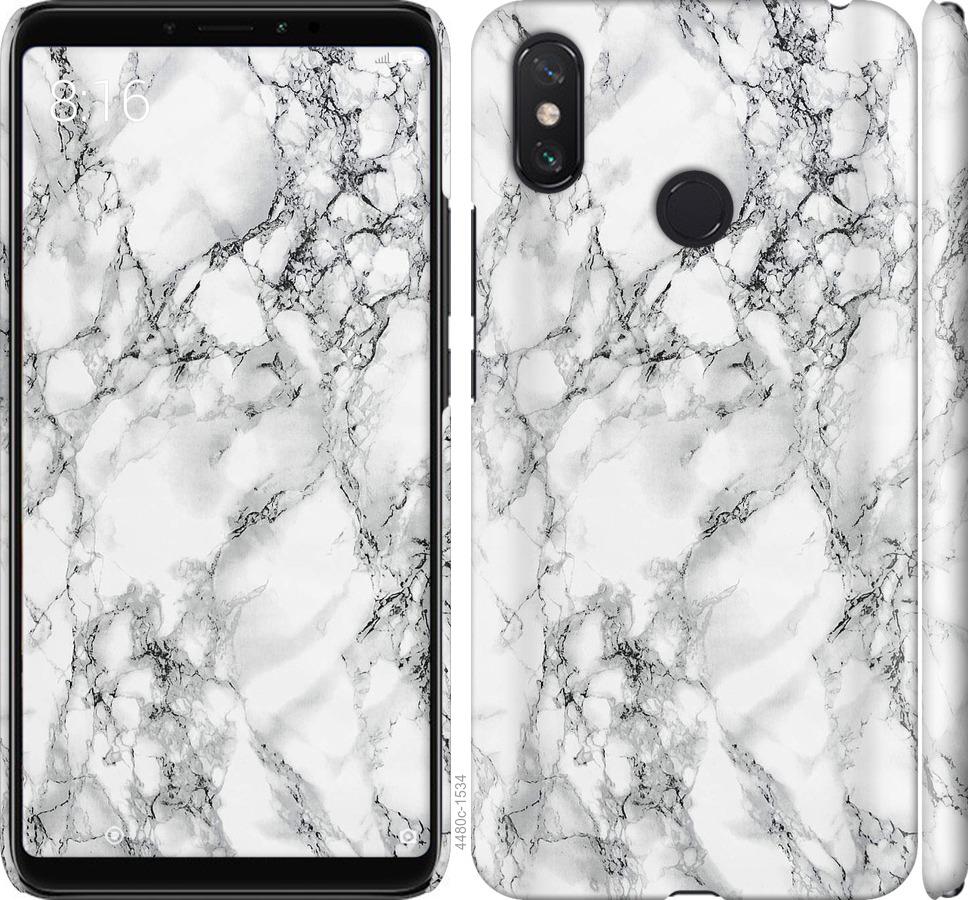 

Чохол на Xiaomi Mi Max 3 мармур білий
