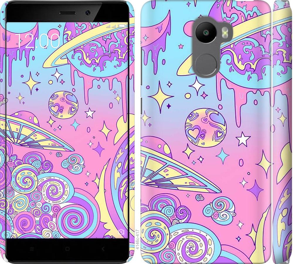 

Чохол на Xiaomi Redmi 4 Рожева галактика