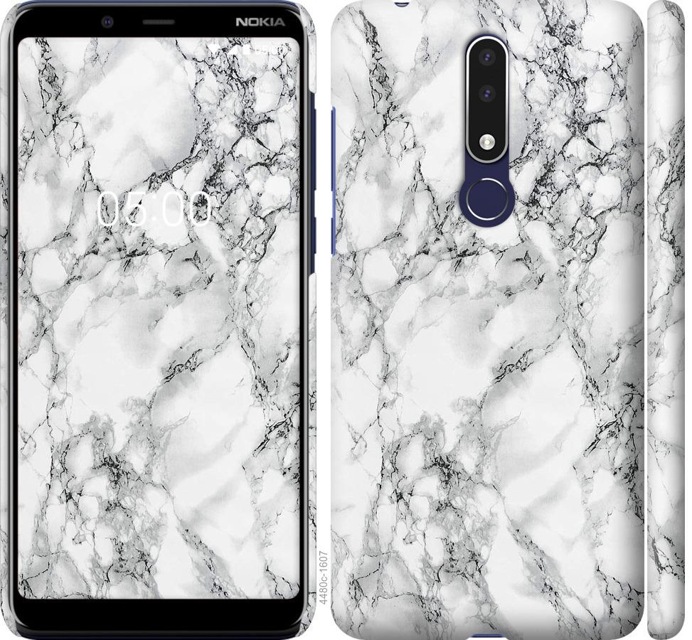 

Чохол на Nokia 3.1 Plus мармур білий