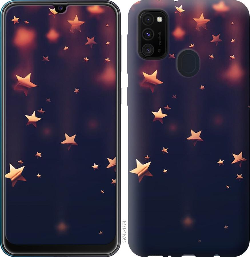 

Чехол на Samsung Galaxy A21s A217F Падающие звезды