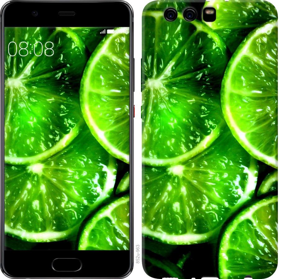 

Чохол на Huawei P10 Plus Зелені часточки лимона